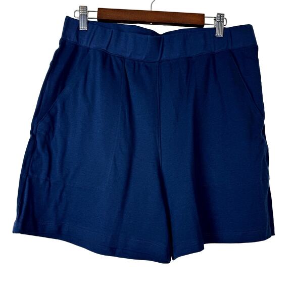 Lahgo By Lunya Deep Blue Cool Every Day Short NWT Size Large - Picture 2 of 8